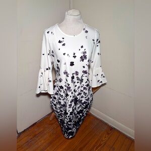 JM Studios Floral Belle Sleeve Sheath Dress